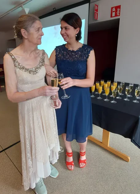 bewoner vivianne en collega sasha